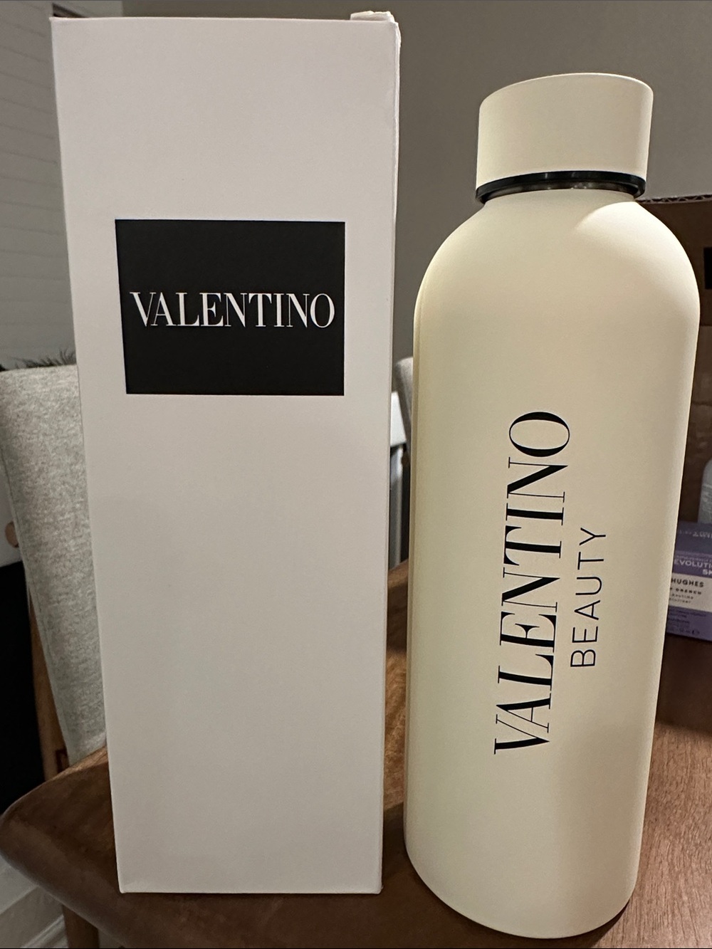 Valentino Beauty white Matte Stainless Water Bottle BNIB